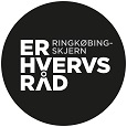 Billedet viser logo for Ringkøbing-Skjern Erhvervsråds, som er partnere i topmødet